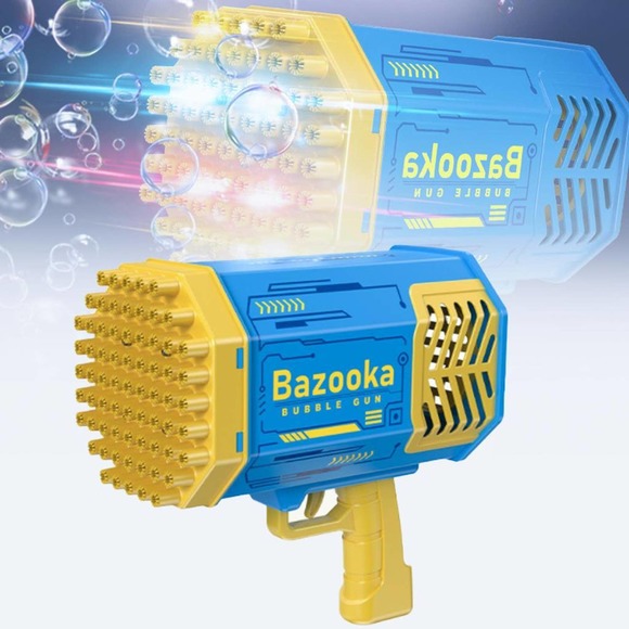 Bazooka Bubble Gun 69 Holes Colorful Lights Great Gift Toy for Kids - Picture 6 of 6